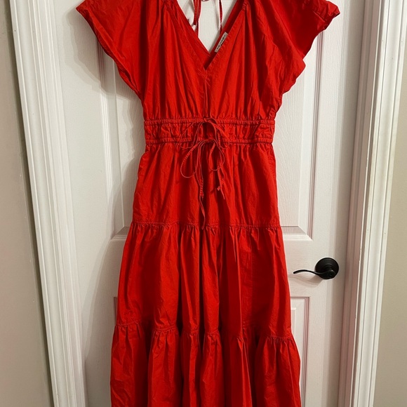 Free Assembly orange maxi dress- perfect for fall family photos - Picture 1 of 11